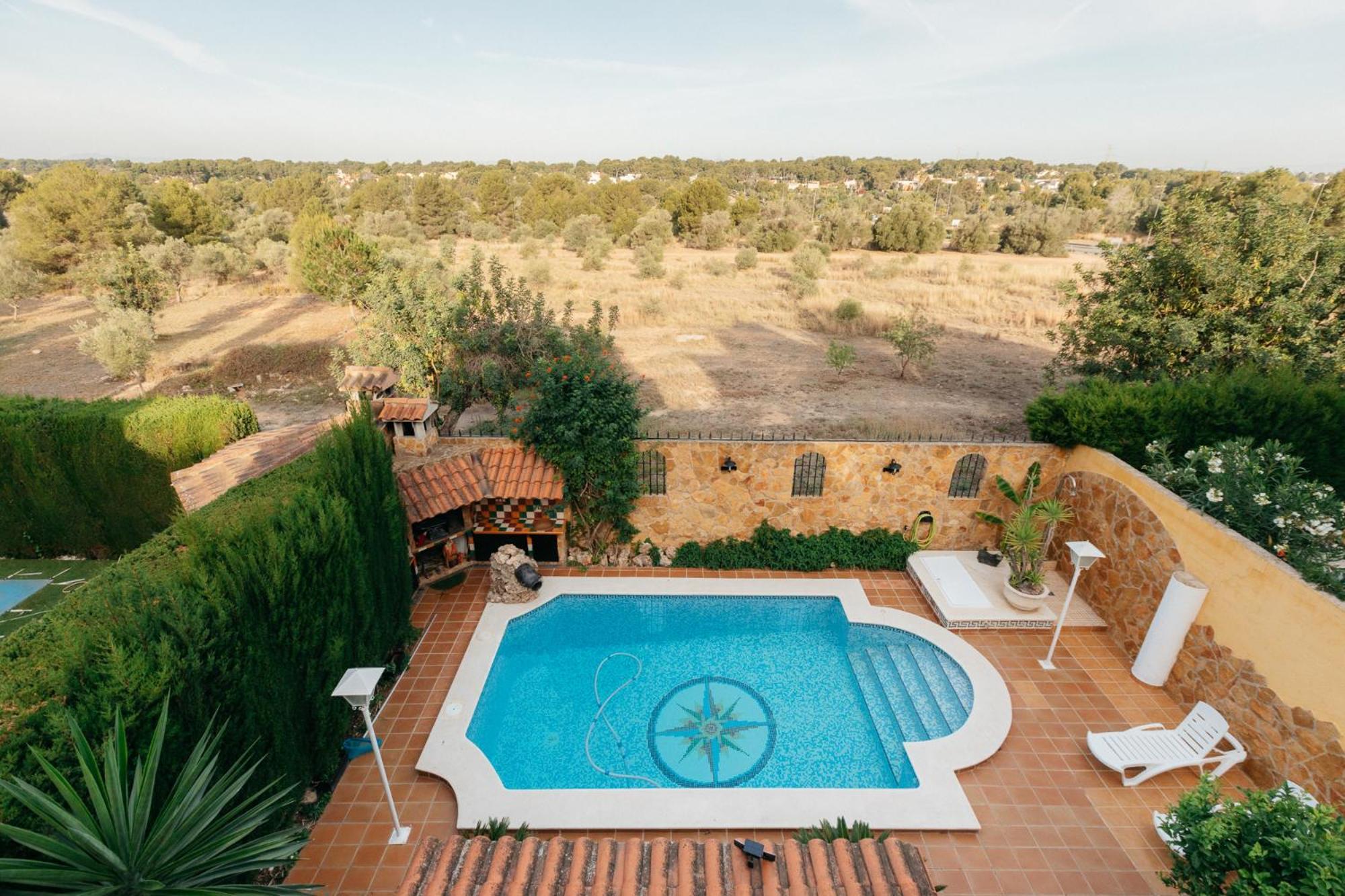 Chalet, Villa Rodeada De Naturaleza Piscina A Doce Klm De Valencia Y 7 Del Aeropuerto Ngoại thất bức ảnh